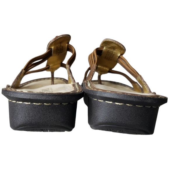 Alagria Pisa Comfort Sandal Bronze Faux Pearl Embellished Boho size 38 - Picture 7 of 9